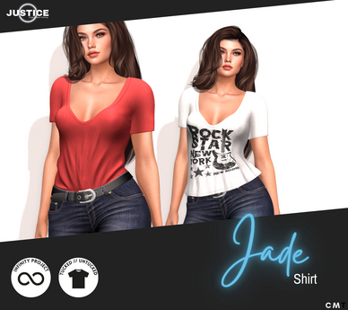 Second Life Marketplace - [JUSTICE] JADE SHIRT - DEMO V2